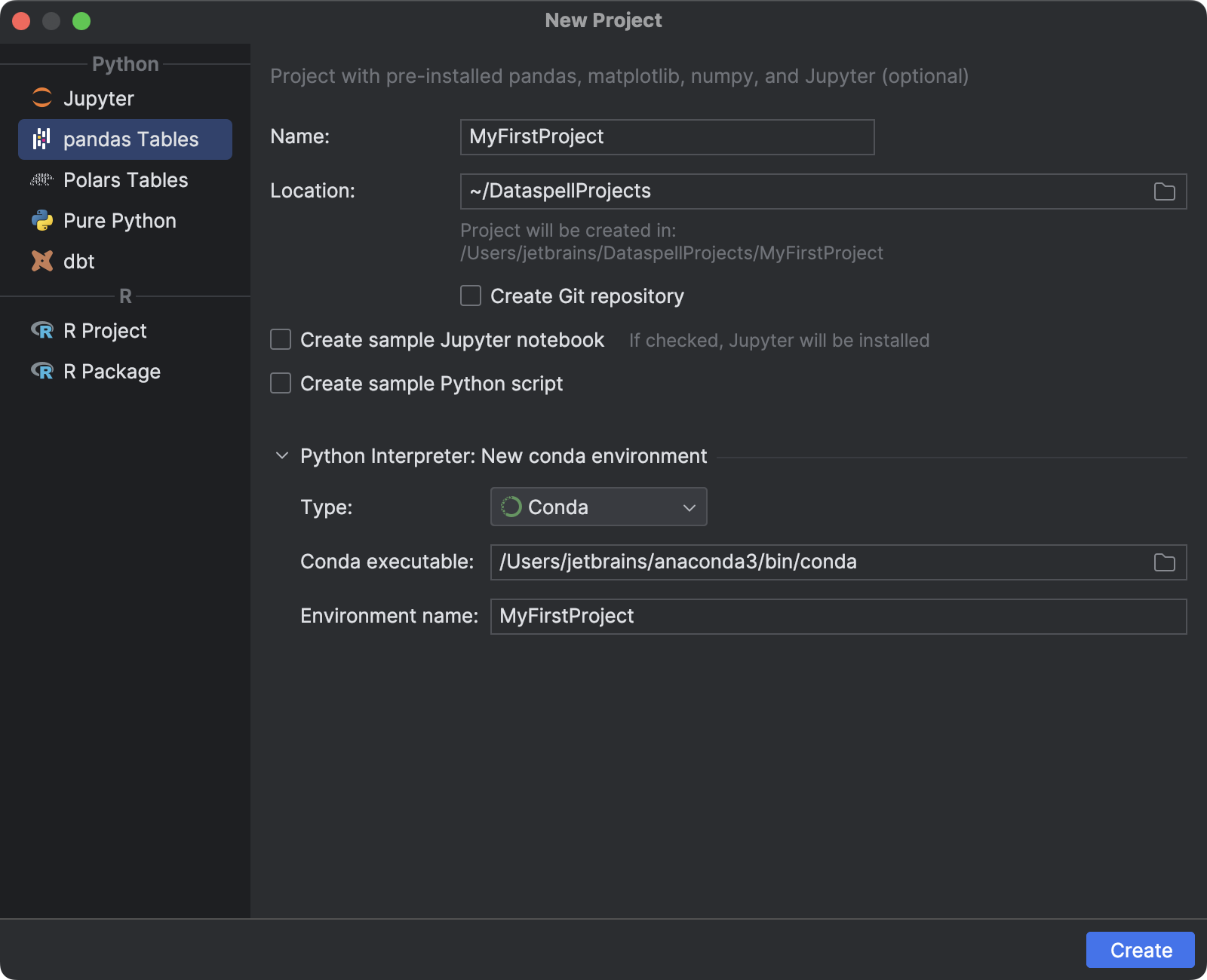 Set up environment and load data | DataSpell Documentation
