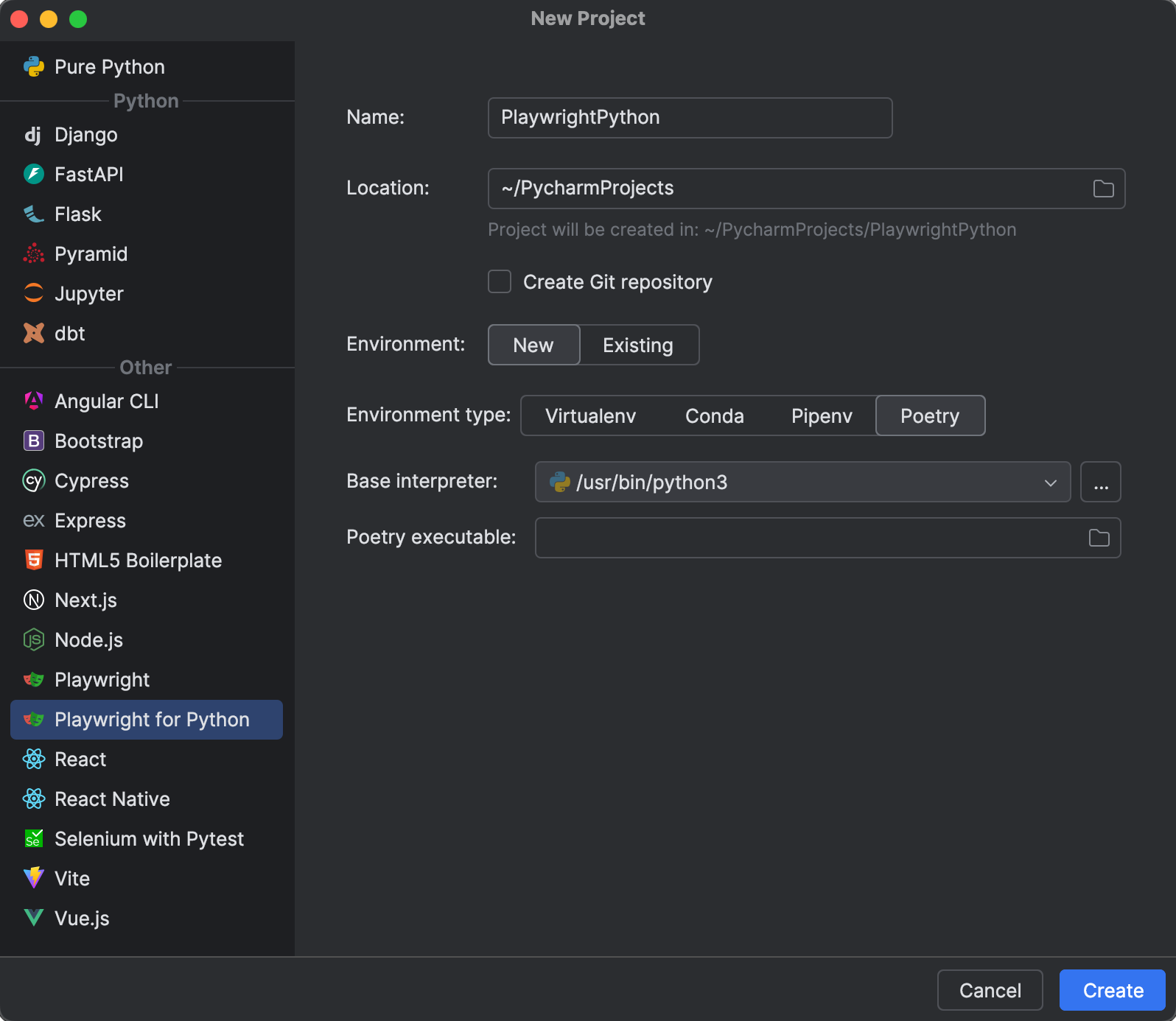 Playwright | PyCharm Documentation