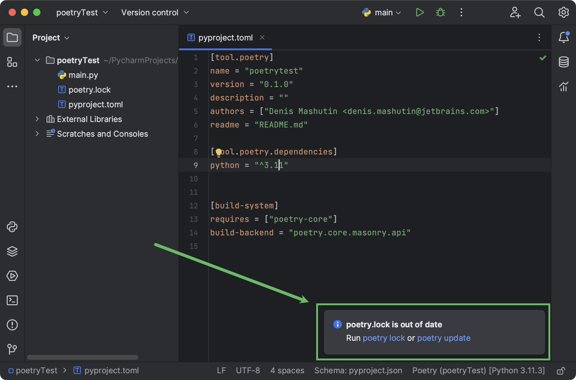 Configure A Poetry Environment | PyCharm Documentation