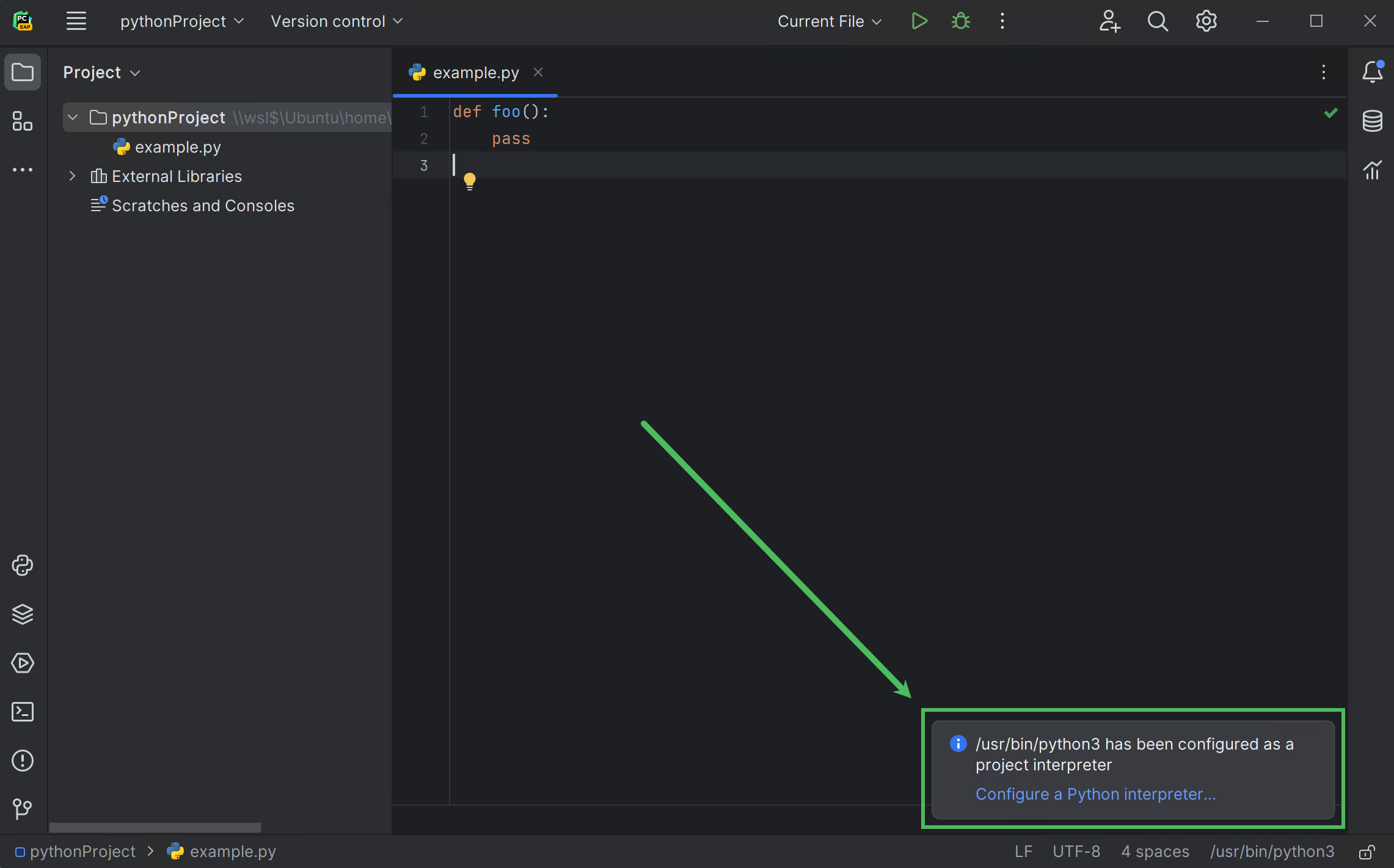 Configure An Interpreter Using Wsl Pycharm Documentation