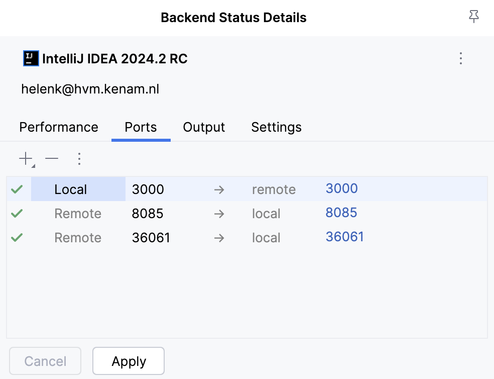 Backend Control Center