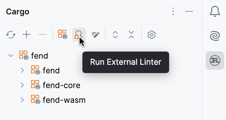 Running an external linter