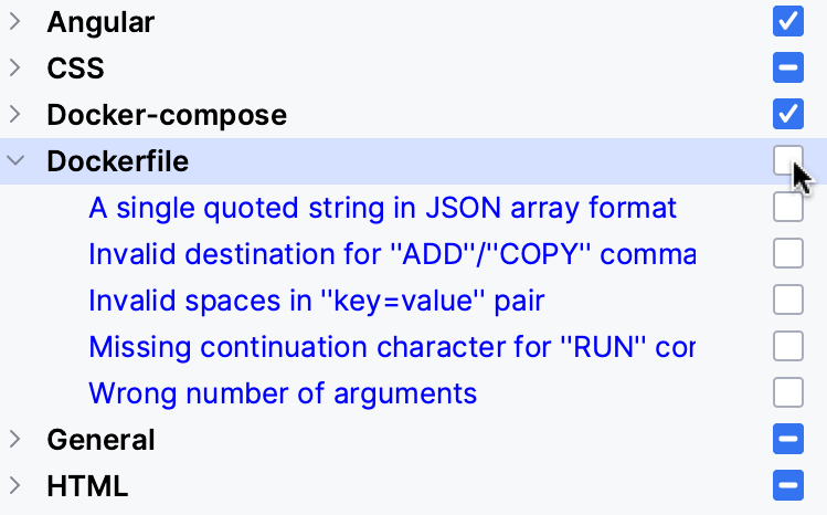 Disable performance-consuming inspections