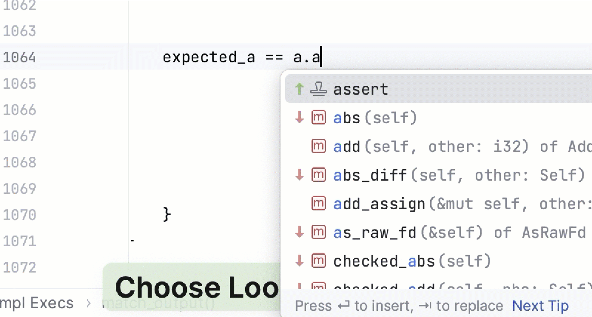 Postfix completion