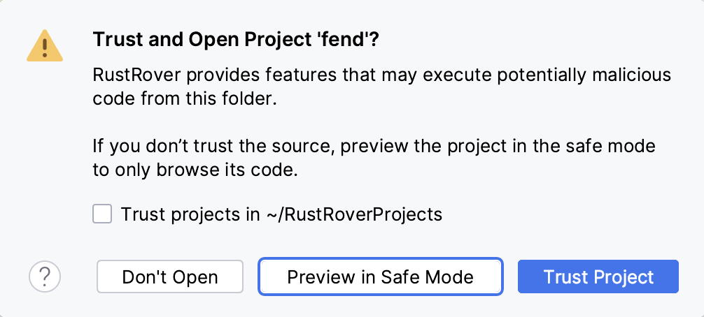 Untrusted Project