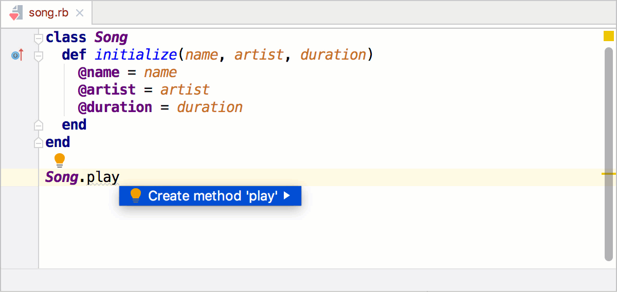 generate method from usage