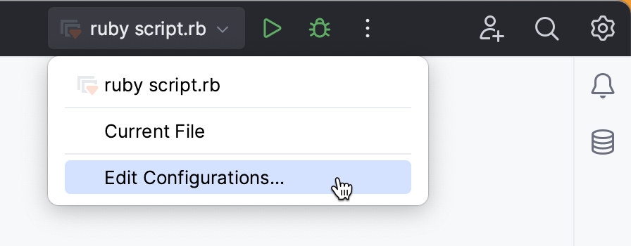 Edit Configurations