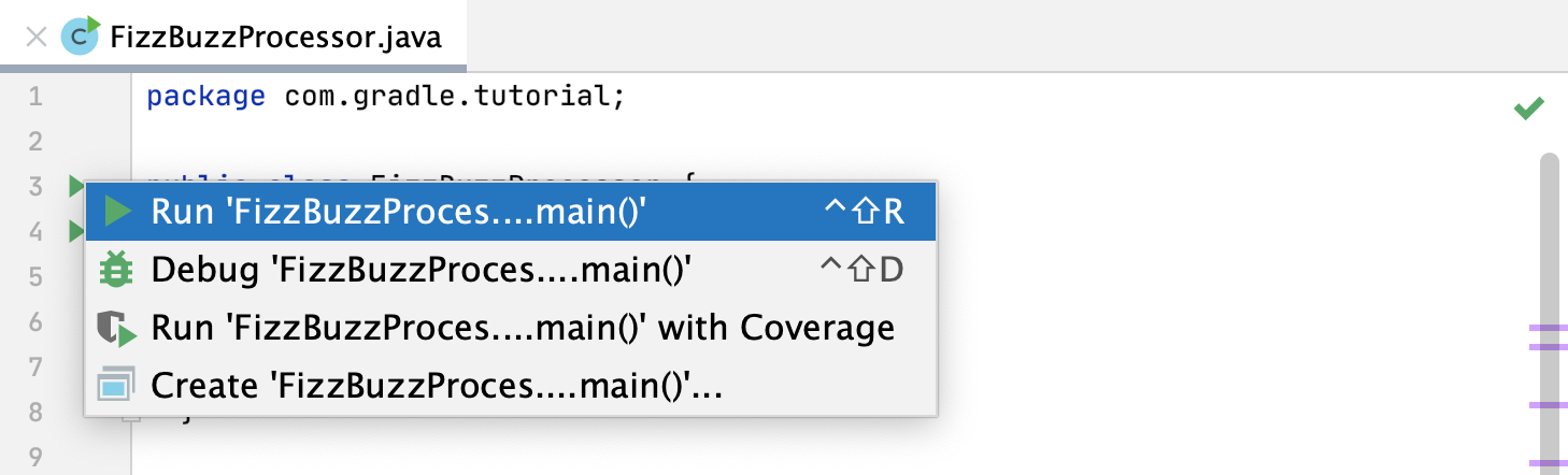 Run application in Gradle