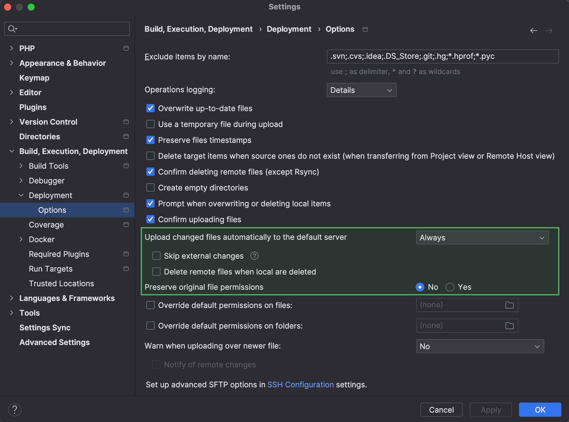 Upload And Download Files | PhpStorm Documentation