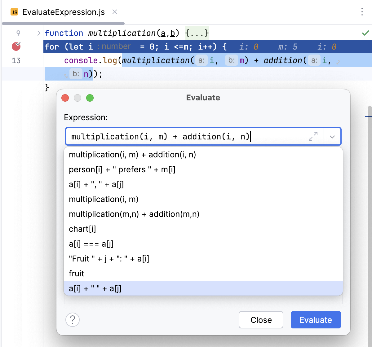 The expression is entered in the Code Fragment field: adjusting the field size