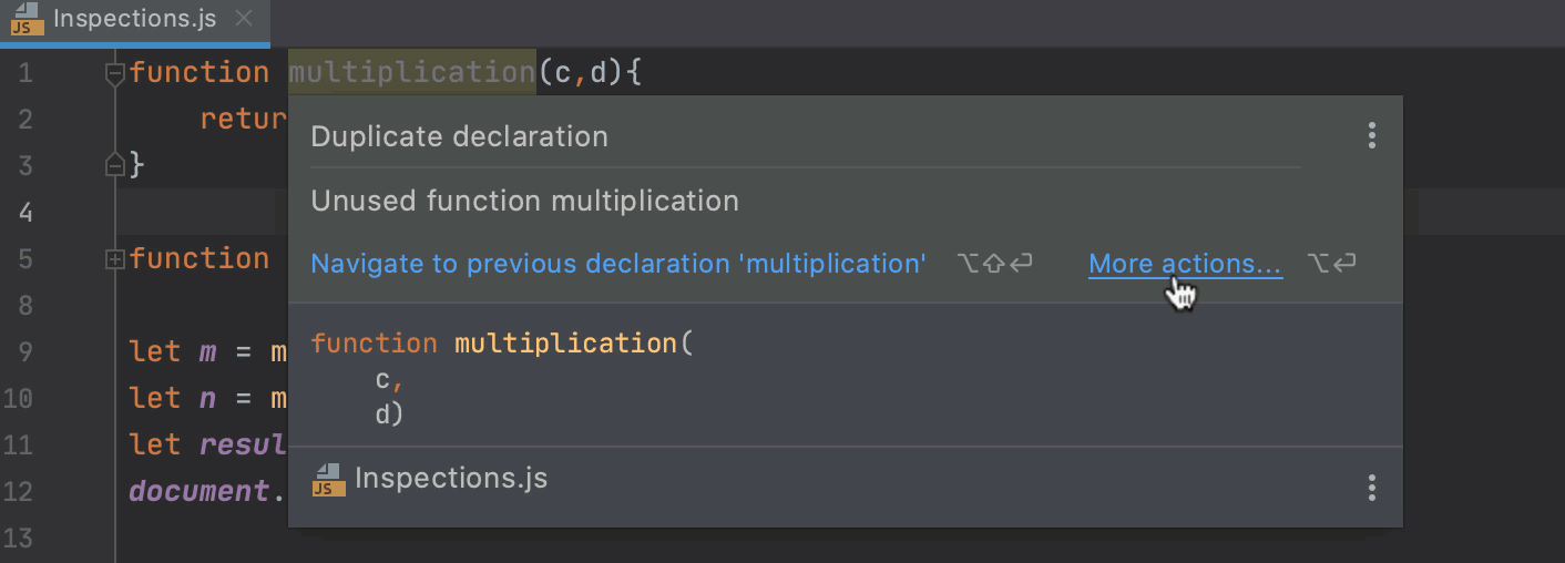 Detecting duplicates on-fly