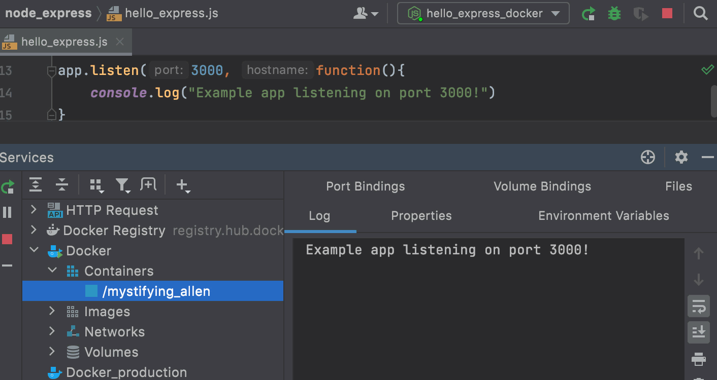 Node.js with Docker | WebStorm Documentation