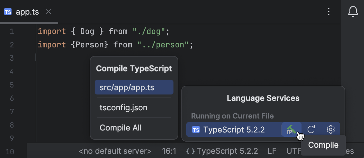 Compiling TypeScript into JavaScript | WebStorm Documentation