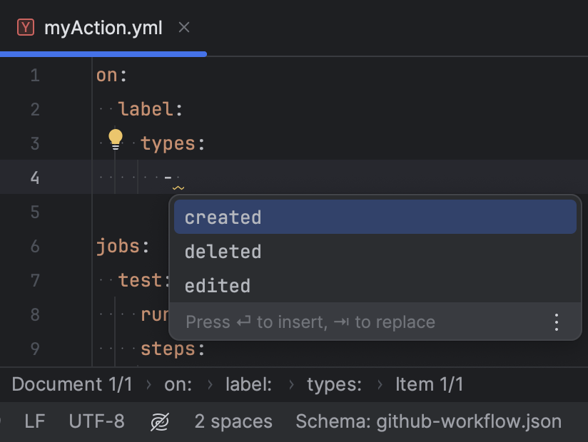 YAML | PhpStorm Documentation