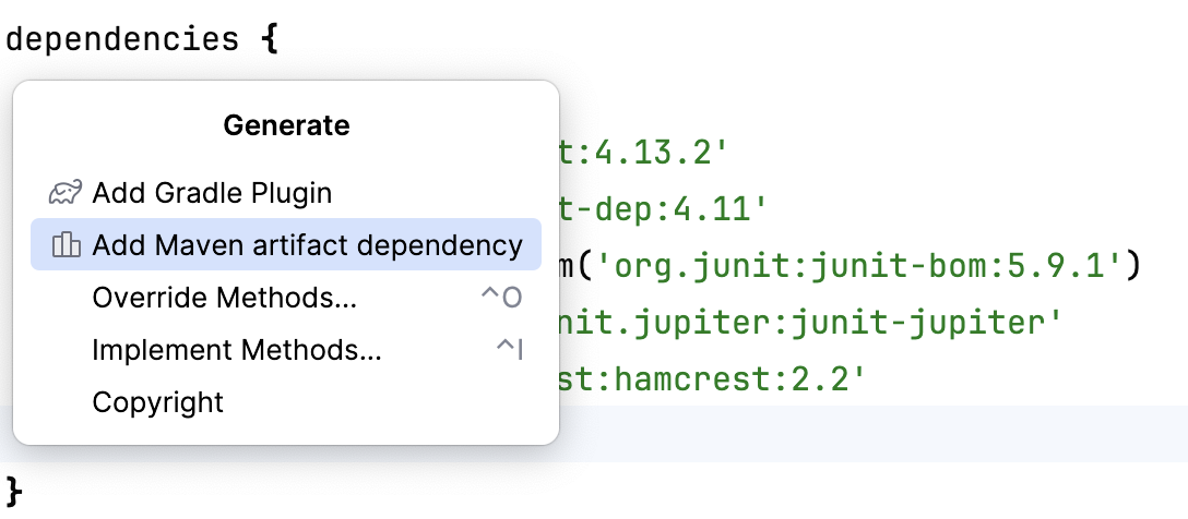 Add dependency