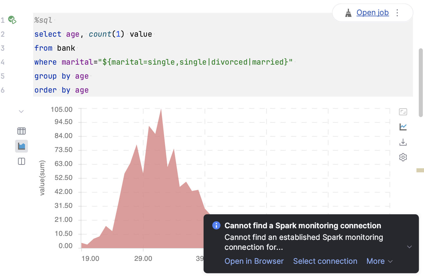 Creating connection to a Spark server