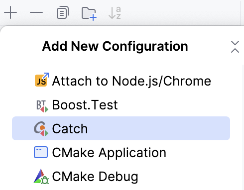 Adding a Catch configuration