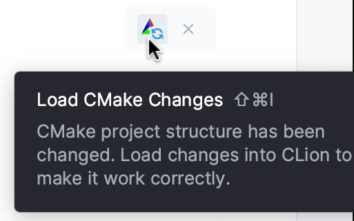 Reload CMake project