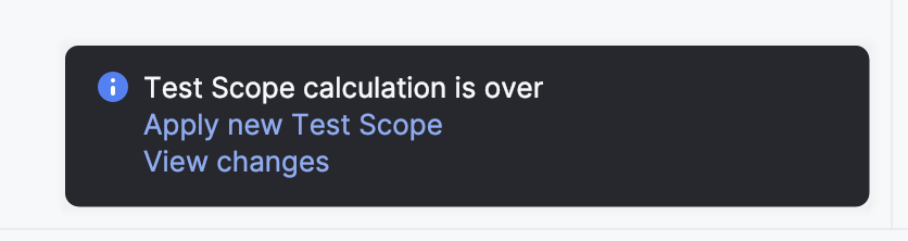 Test scope detection result