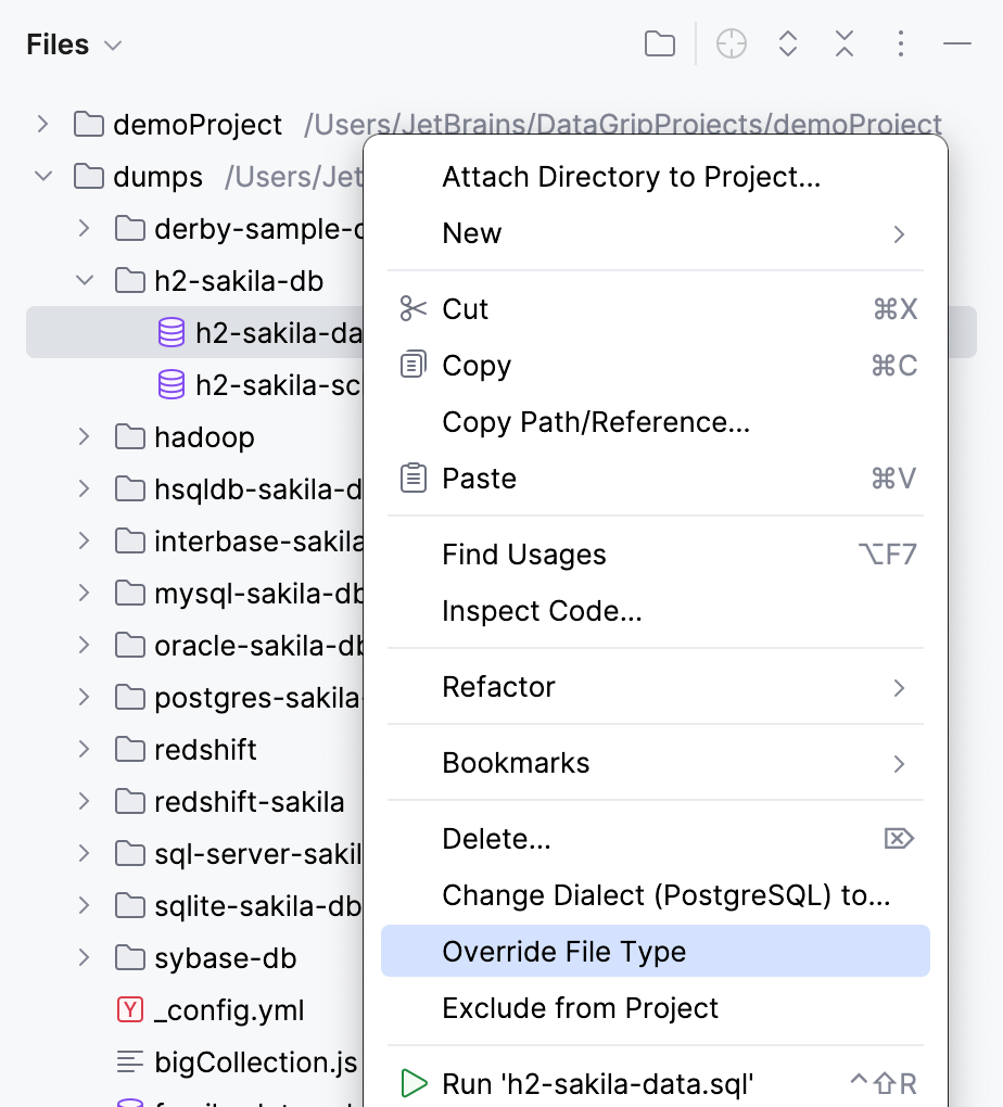 Marking a file as a plain text file