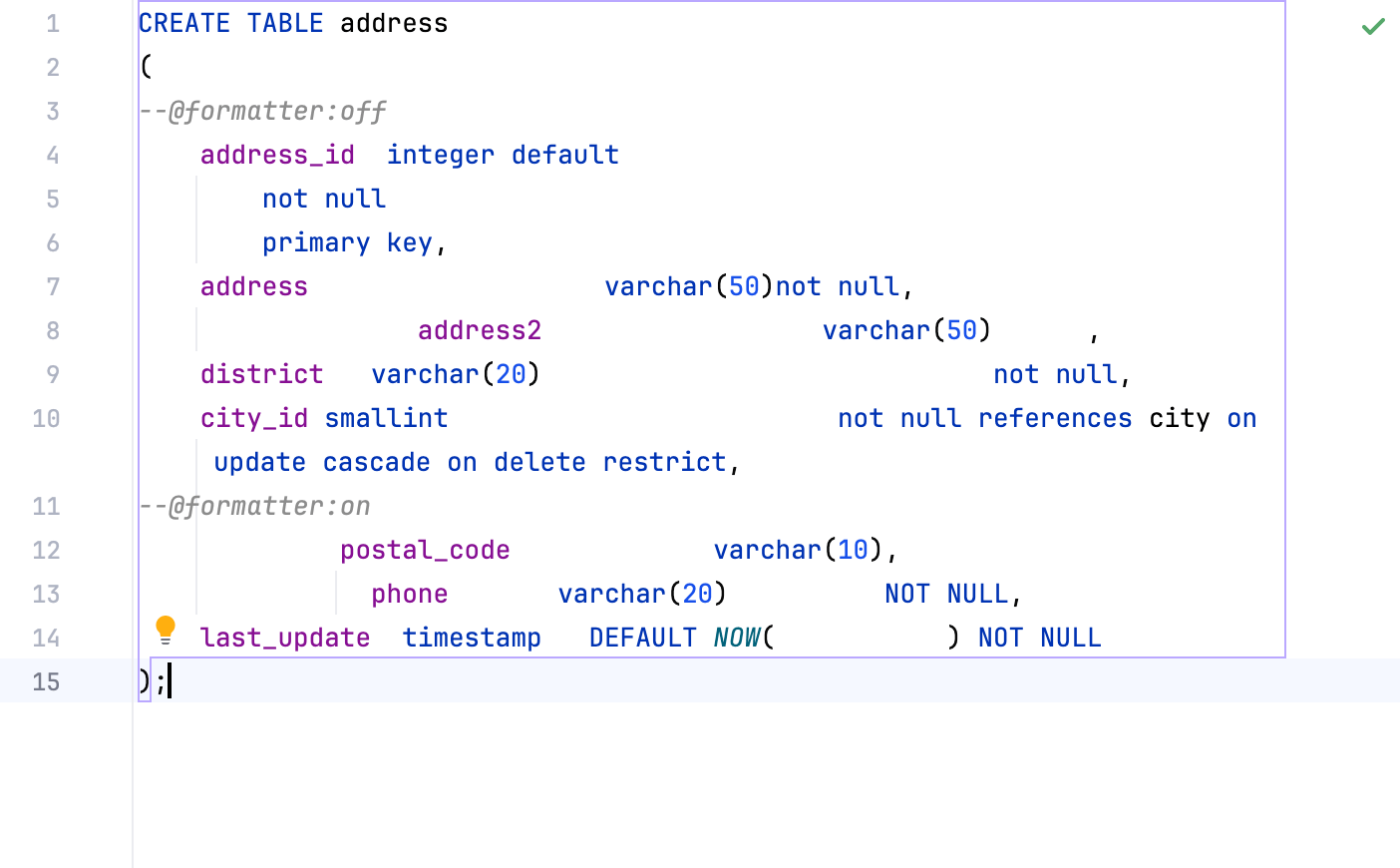 Formatting markers off