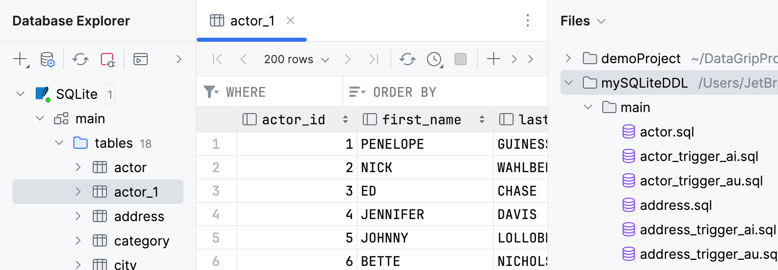 Add a new table (actor_1) to a data source