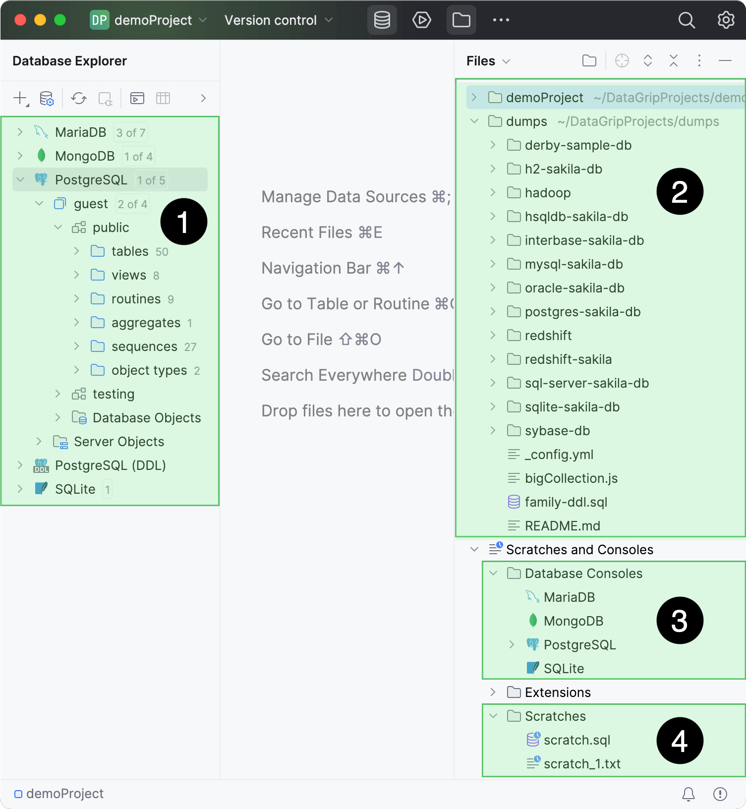 DataGrip project overview