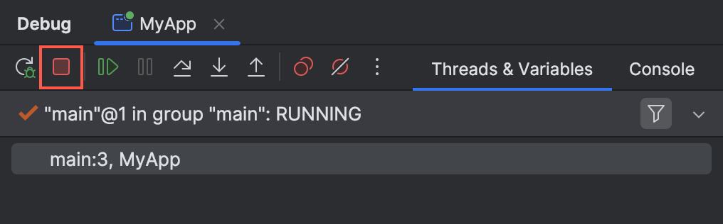 Start the debugger session | IntelliJ IDEA Documentation