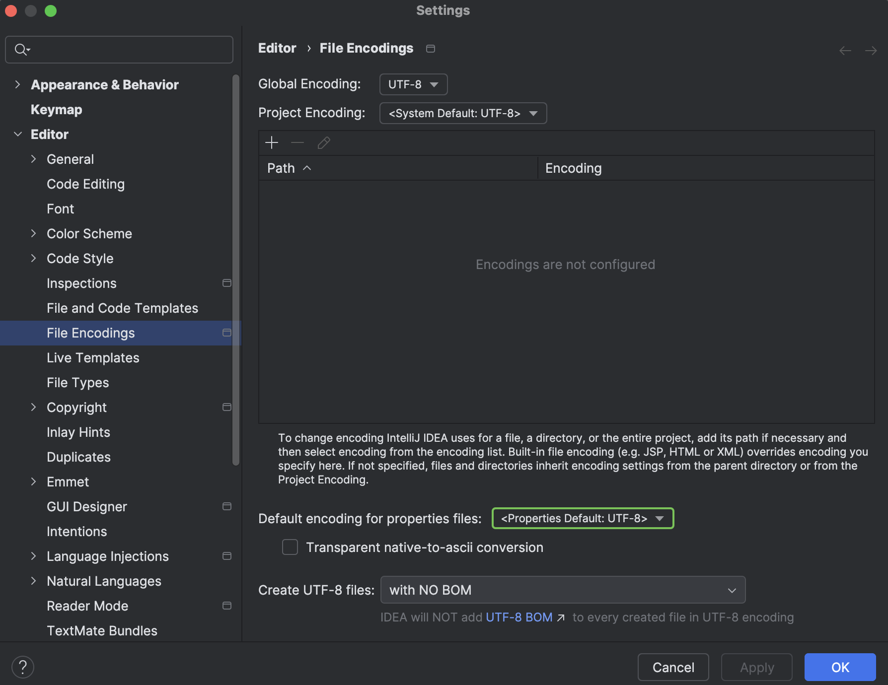 Properties files intellij idea documentation