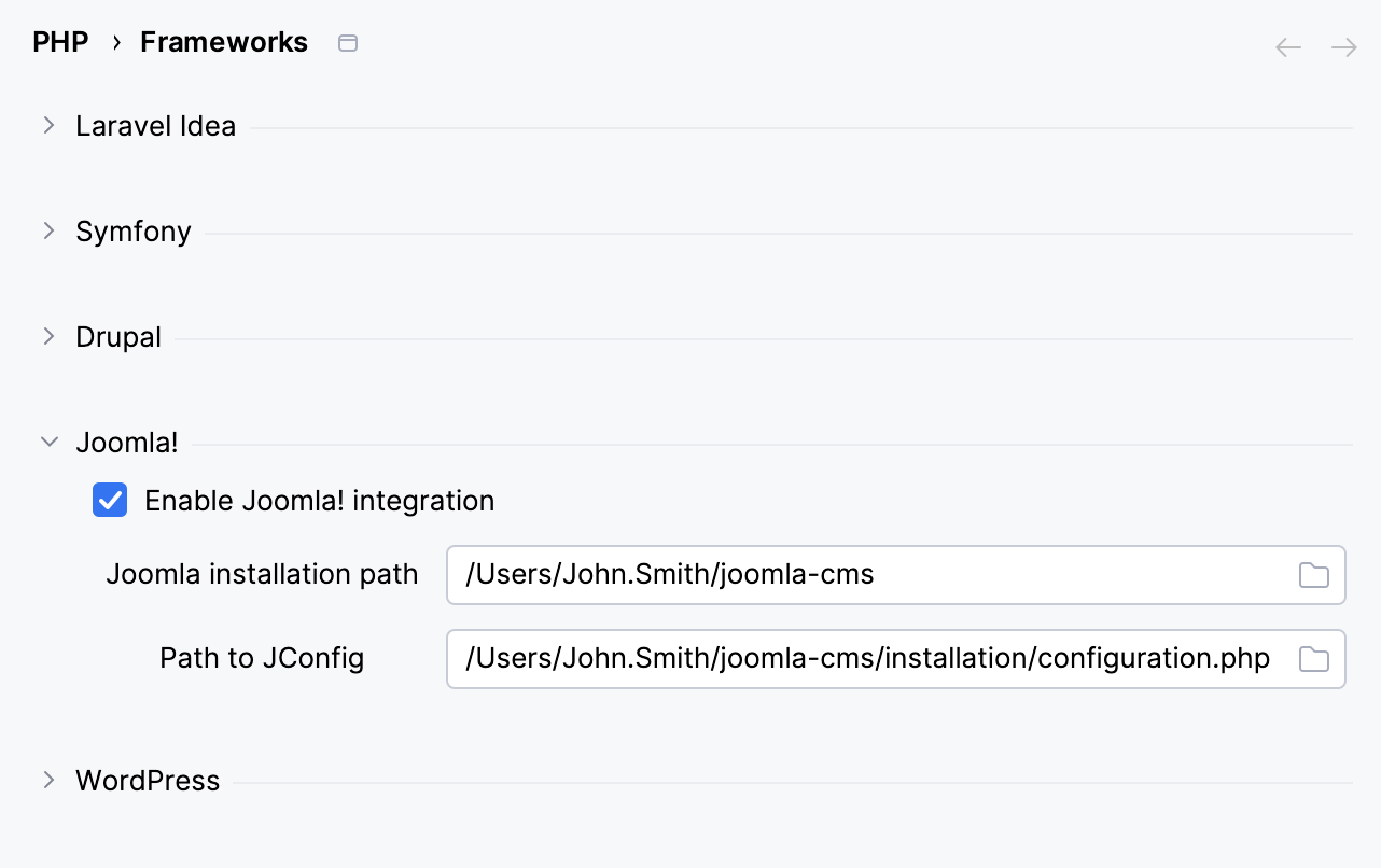 Enable Drupal support in settings