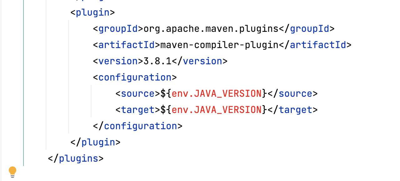 Environment variable in the pom.xml