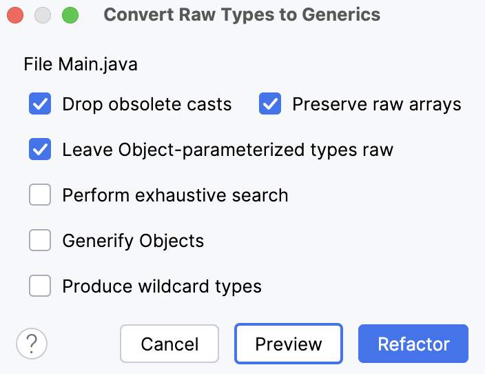 Convert Raw Types to Generics