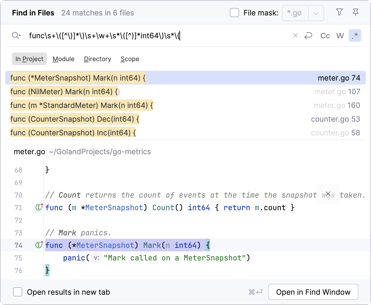 Escape regex symbols