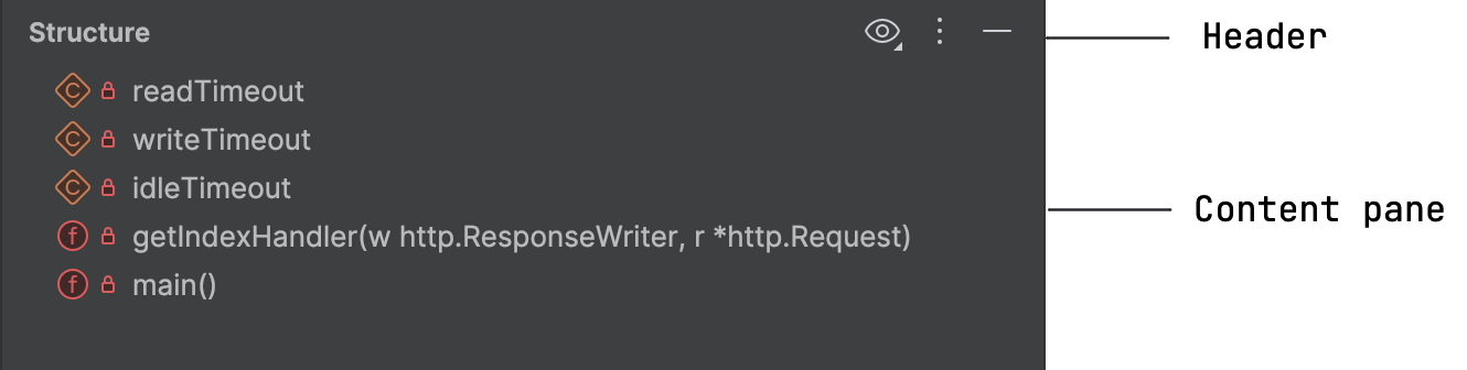 Tool windows | GoLand Documentation
