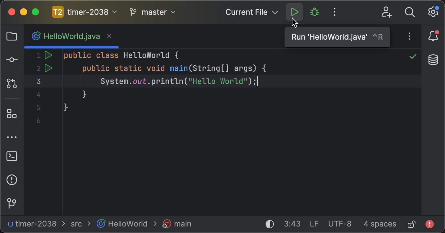 Run applications | IntelliJ IDEA Documentation