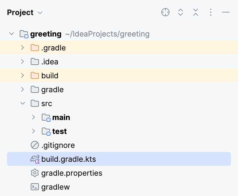 The Build Gradle script in the project structure