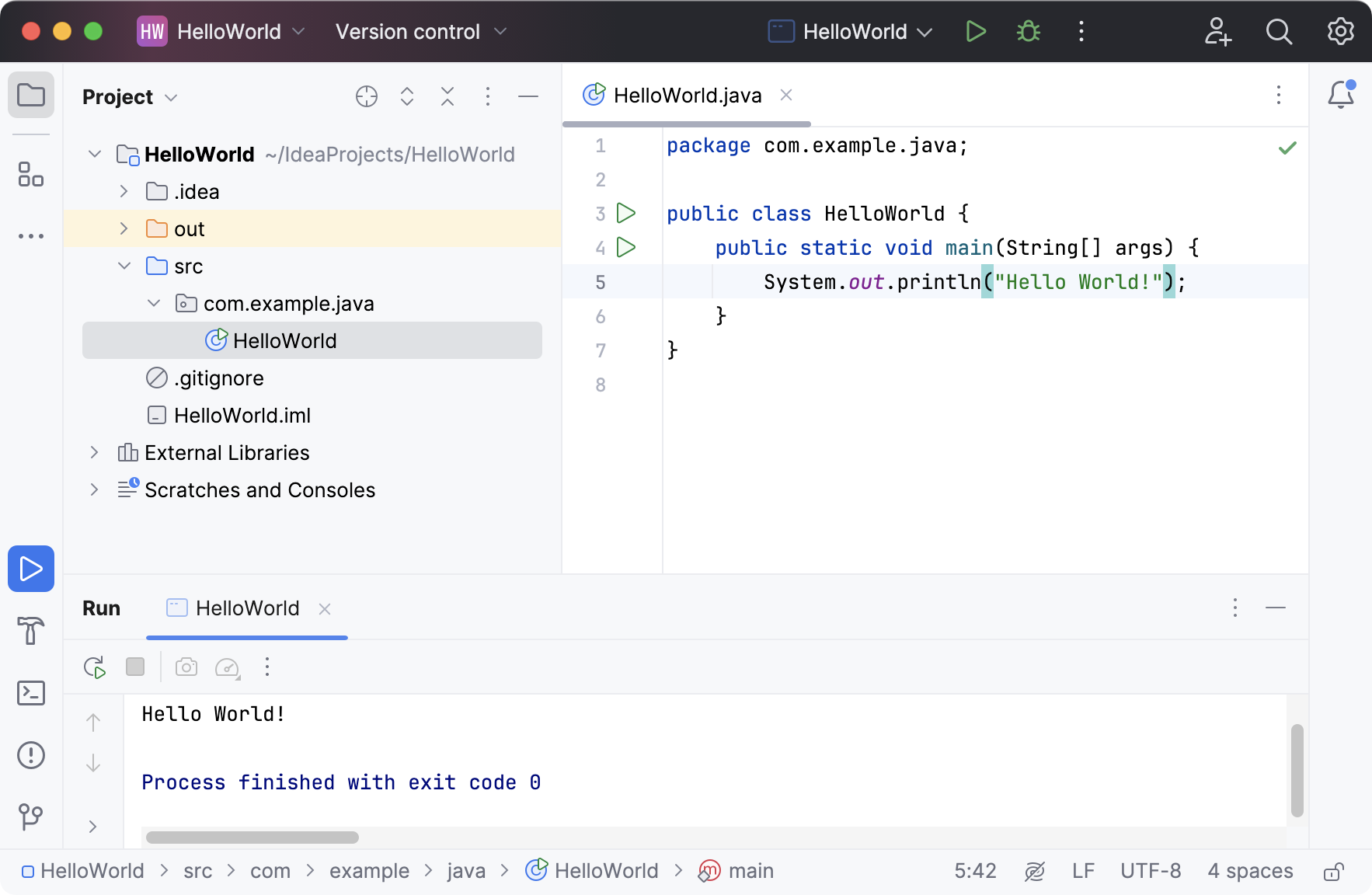 IntelliJ IDEA project overview