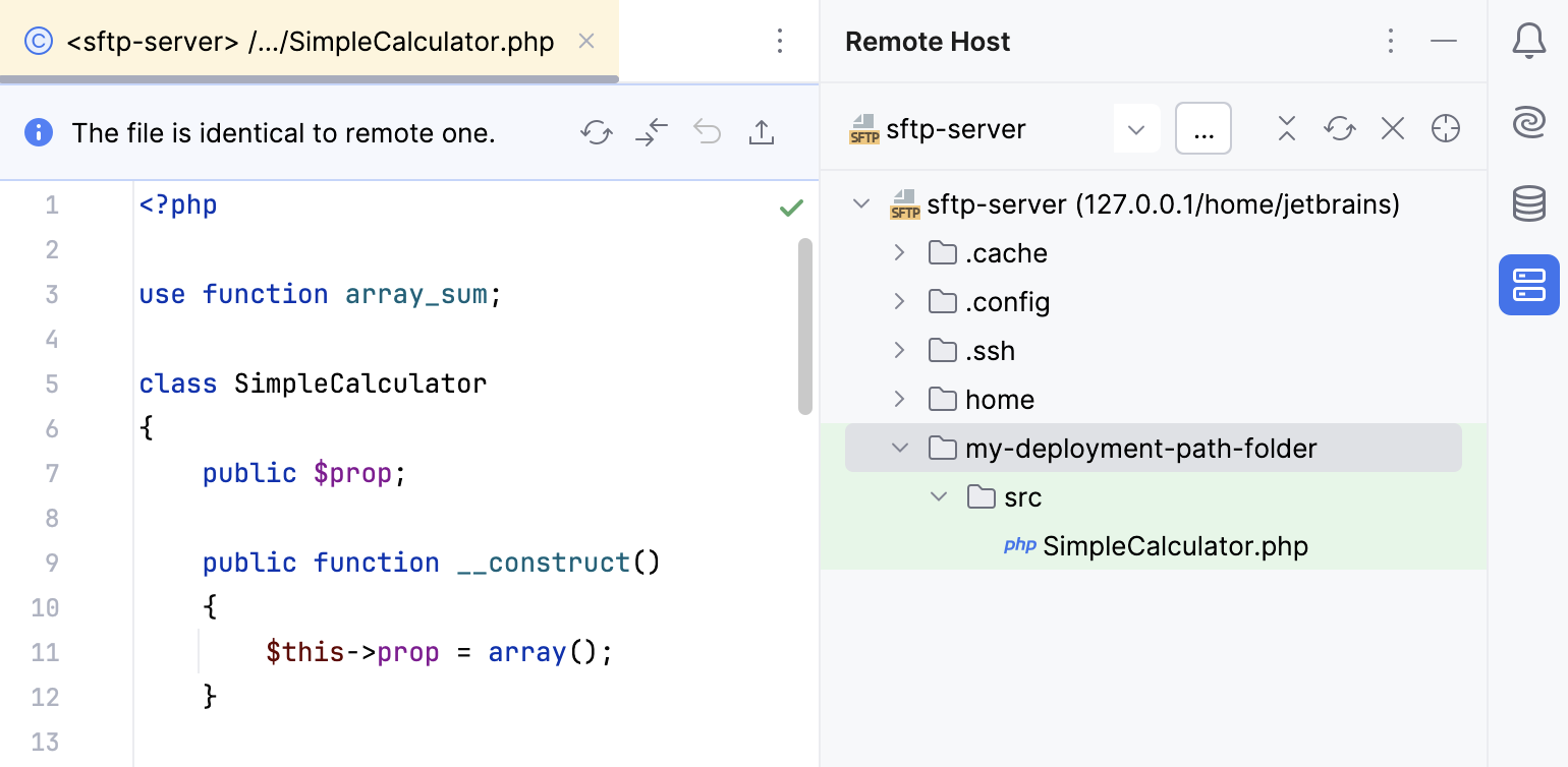 Editing a file on remote host