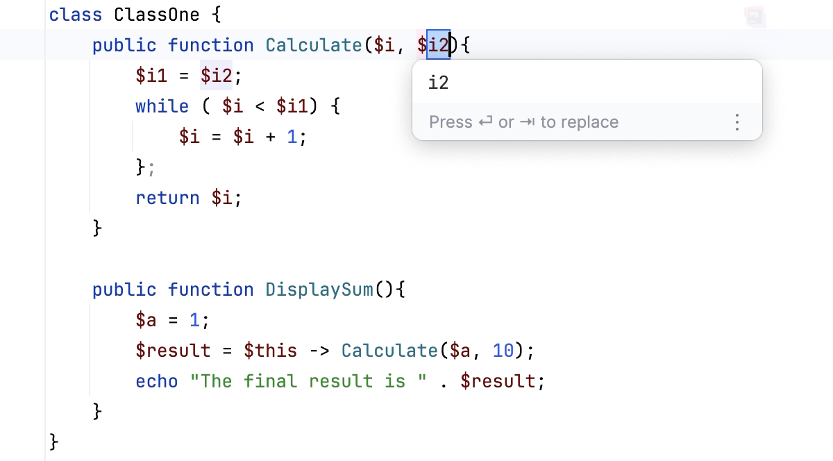 Extracting a parameter