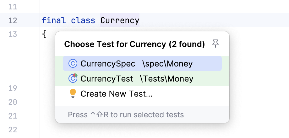 Navigate to test from test subject