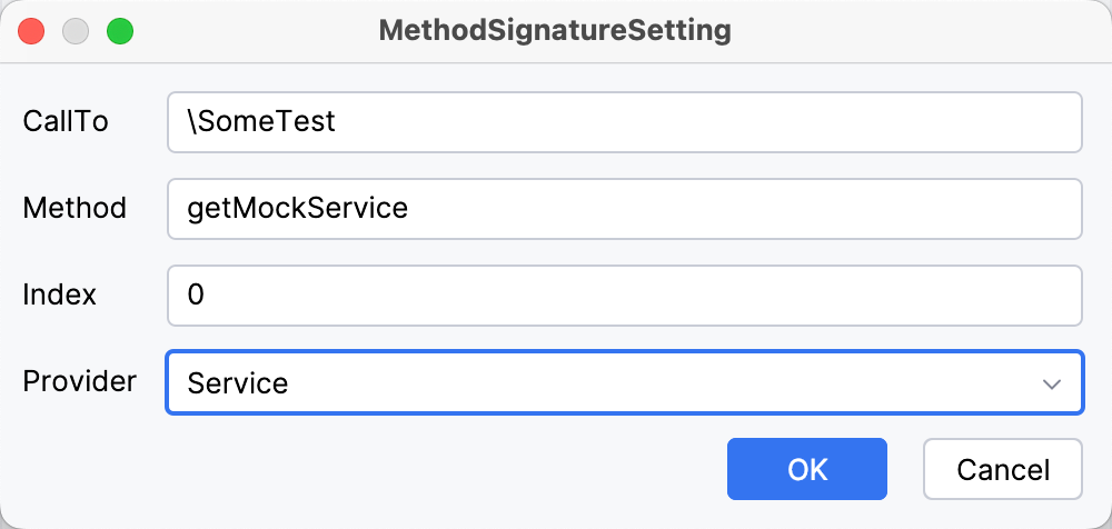 Create Symfony helper function custom signature