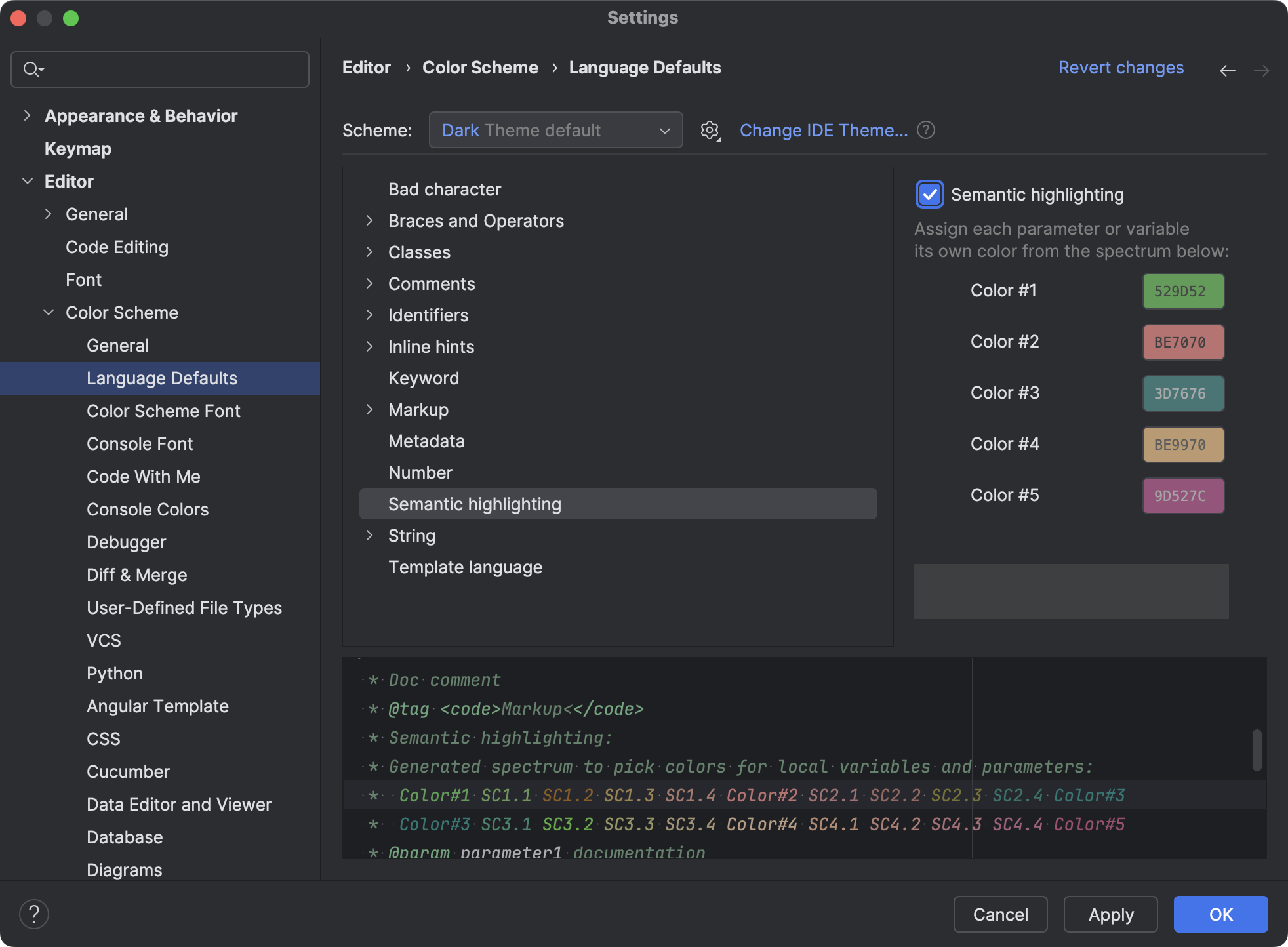 Colors and fonts | PyCharm Documentation
