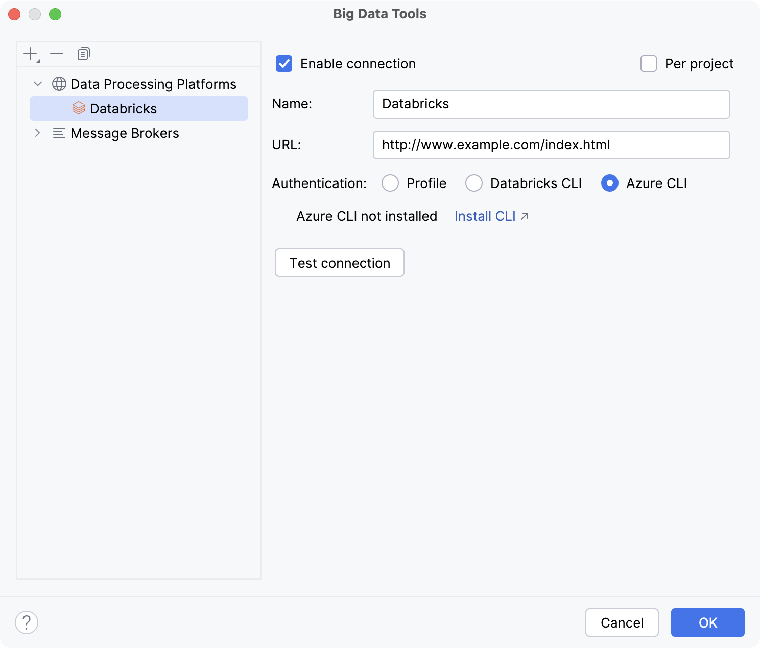 Connect to Databricks via Azure CLI