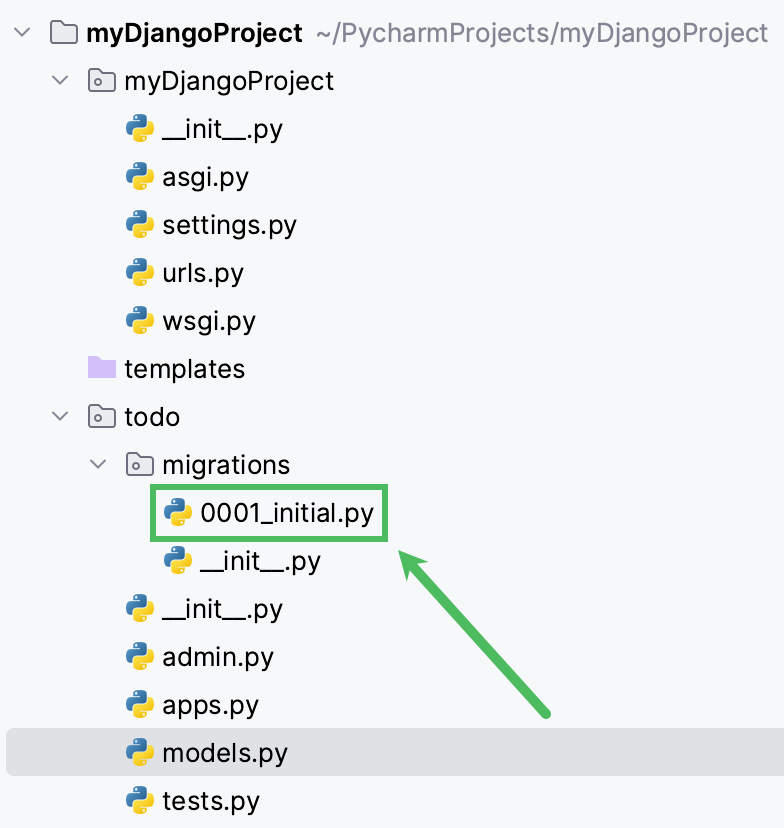 New Django migration