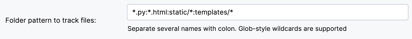 Folder pattern to track file field