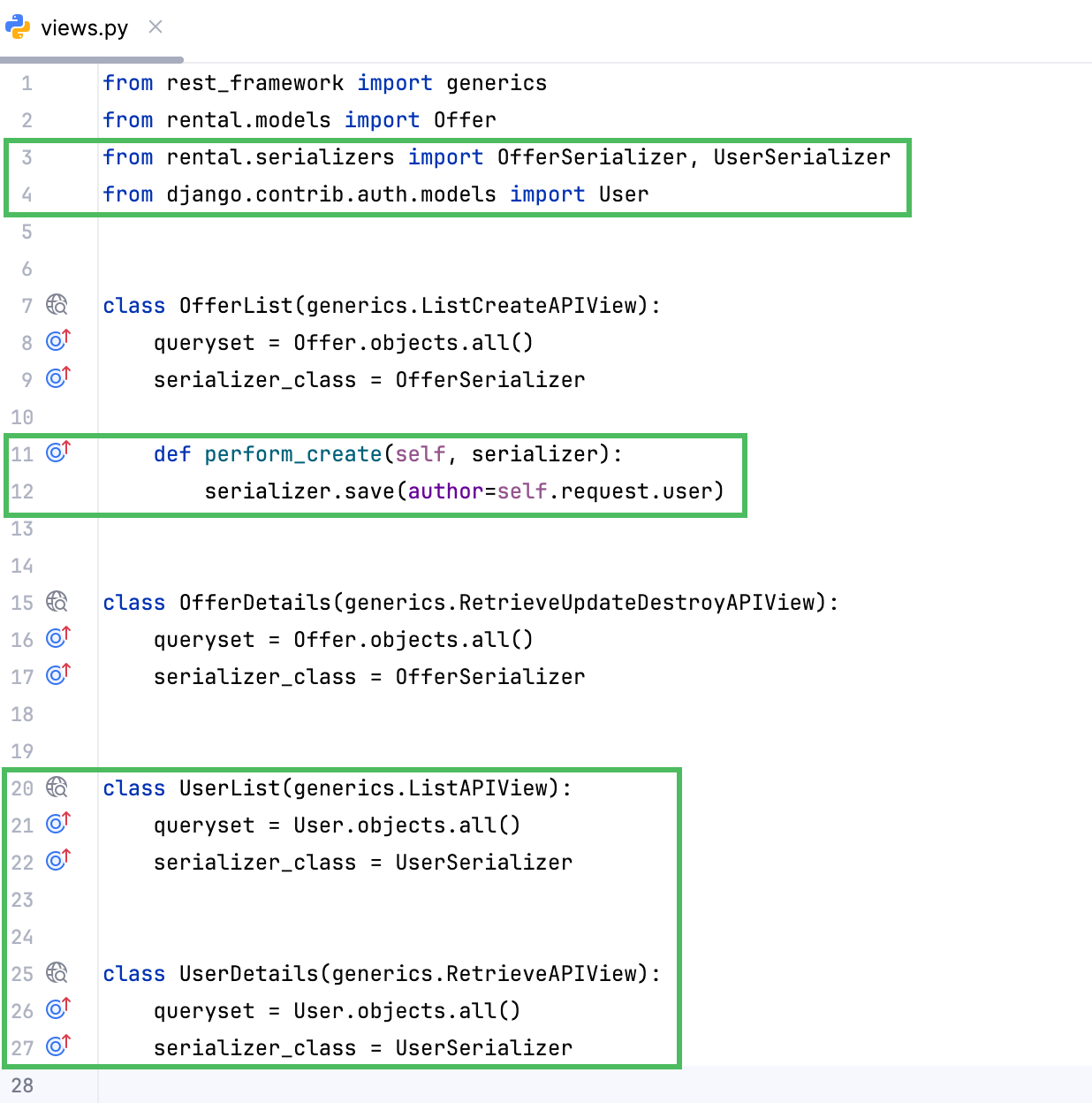 Introducing Users 'views.py'