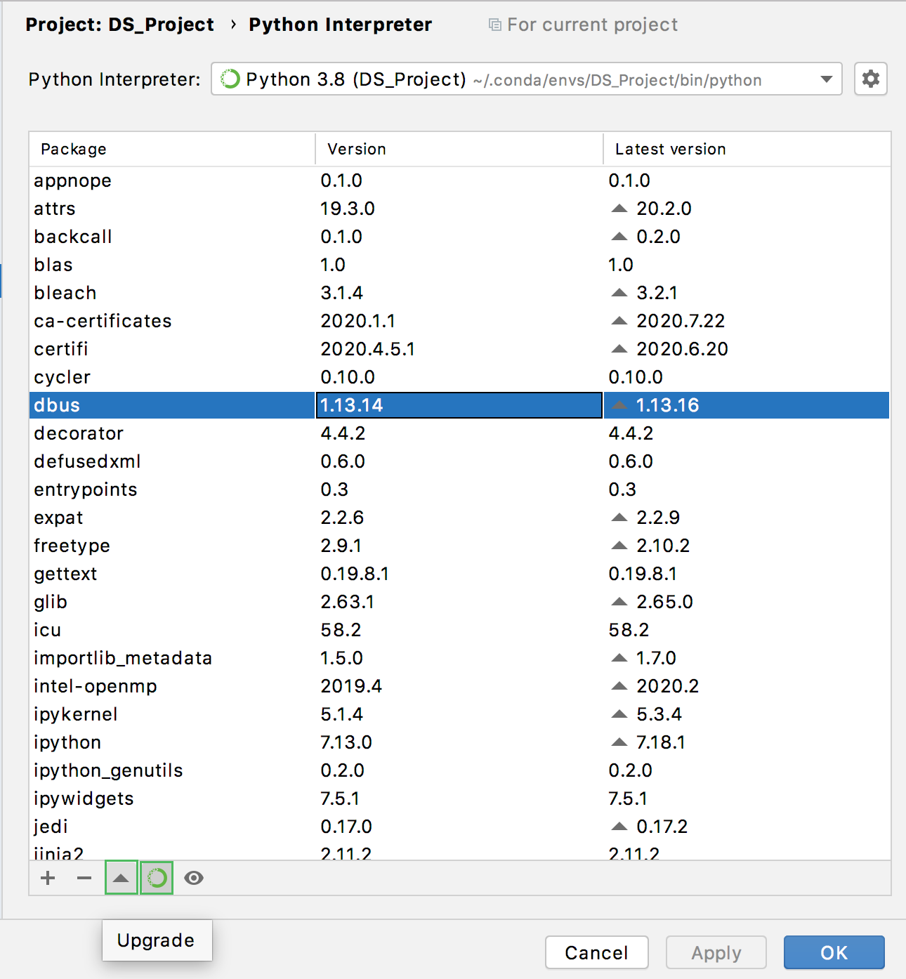 Install a package using the Conda package manager