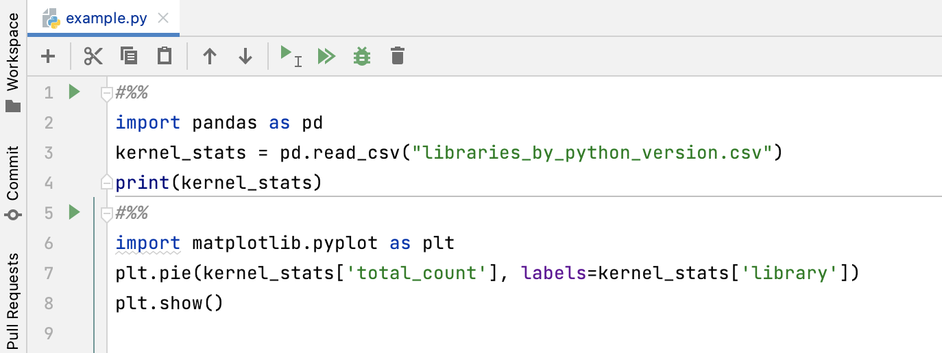 Splitting code into cells