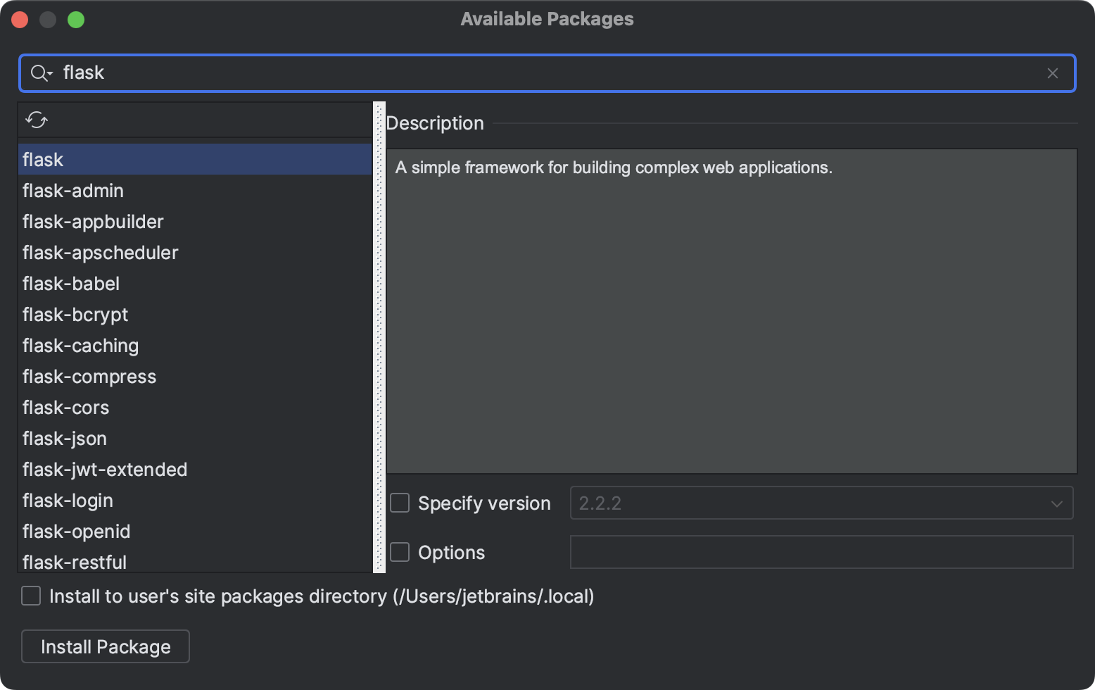 Install, uninstall, and upgrade packages | PyCharm Documentation