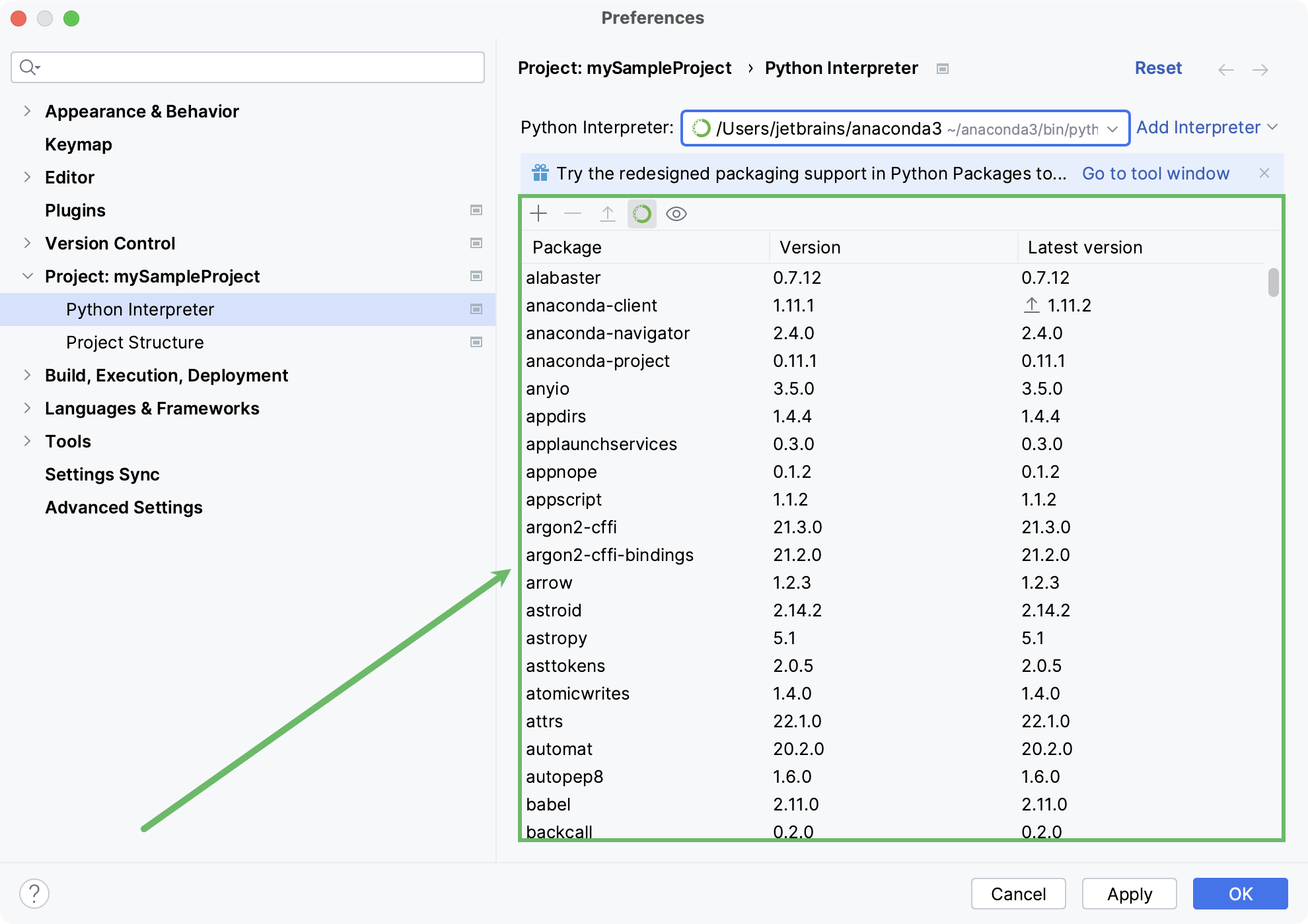 Managing packages